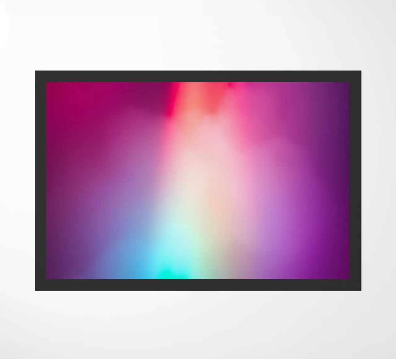 Vibrante display luminoso astratto con gradienti colorati zerbino da DesignDoodle