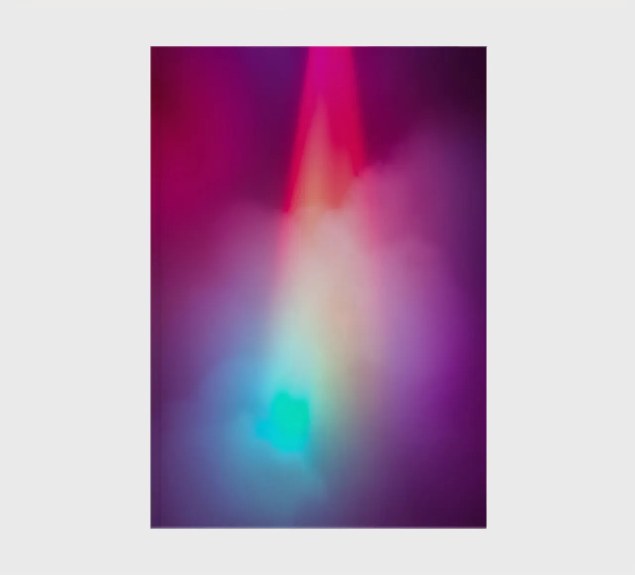 Vibrant abstract light display with colorful gradients notebook by DesignDoodle