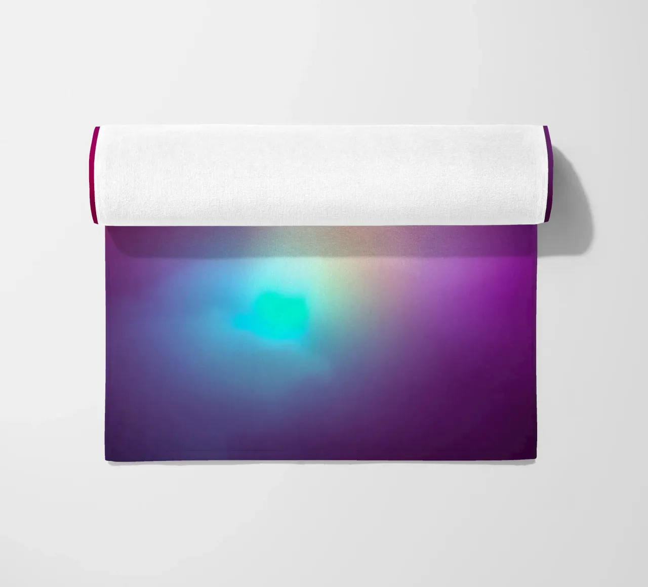 Vibrante display luminoso astratto con gradienti colorati telo mare da DesignDoodle