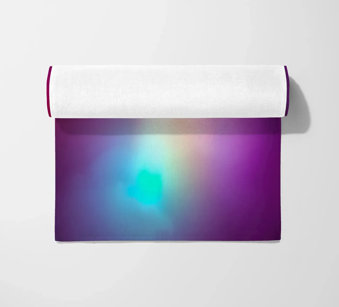 Vibrante display luminoso astratto con gradienti colorati telo mare da DesignDoodle
