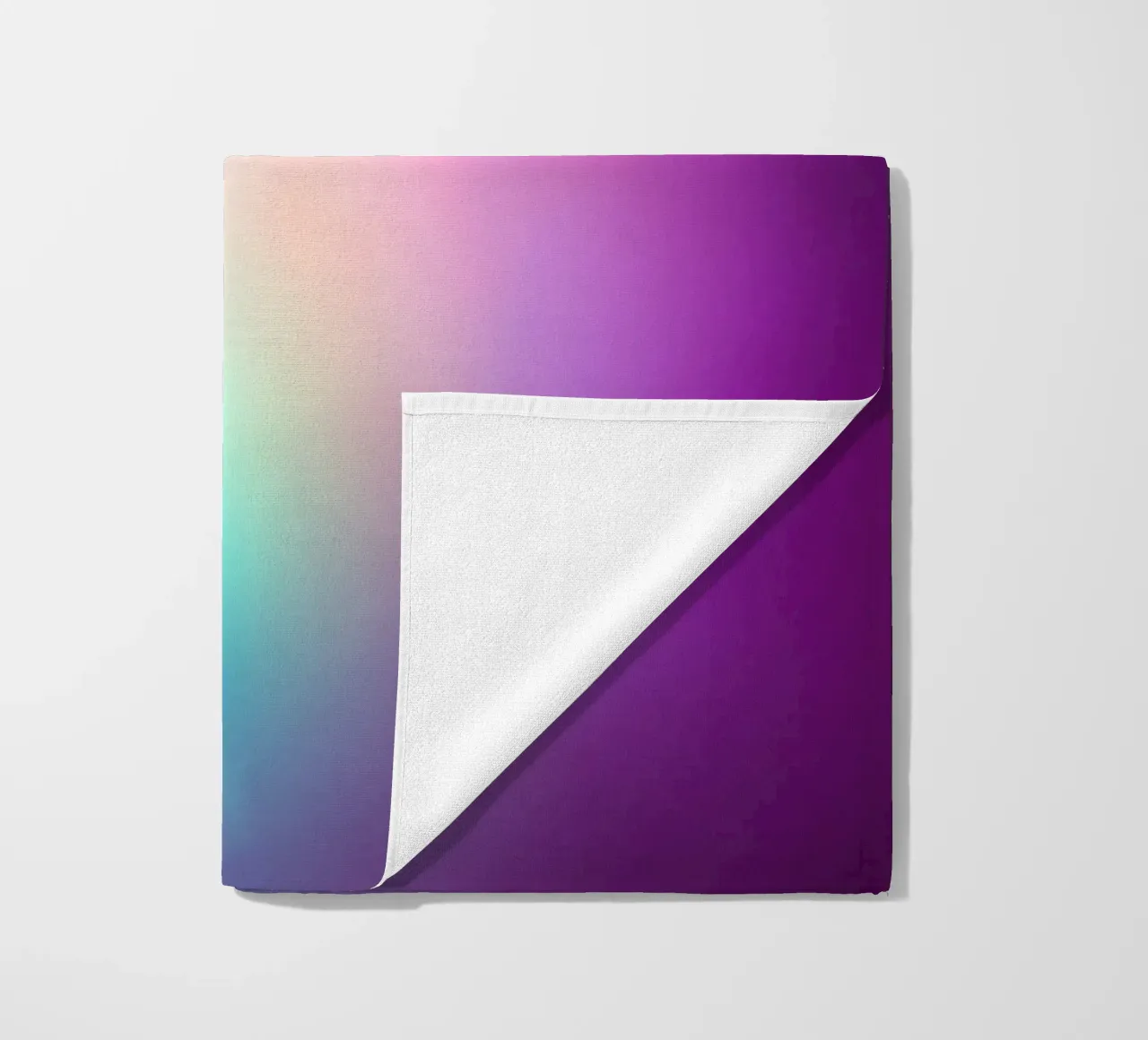Vibrante display luminoso astratto con gradienti colorati telo mare da DesignDoodle