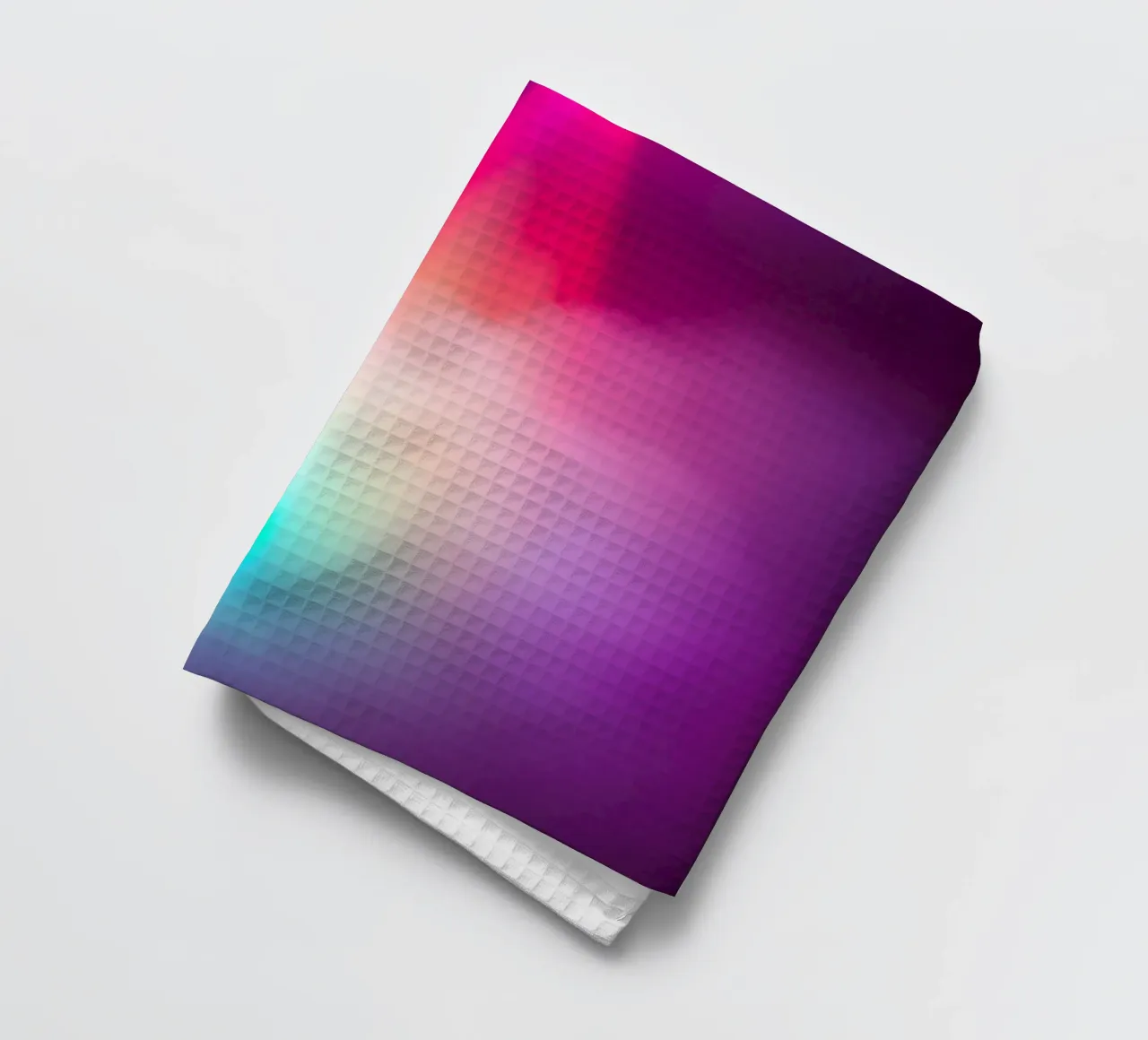 Vibrant abstract light display with colorful gradients tea towel by DesignDoodle