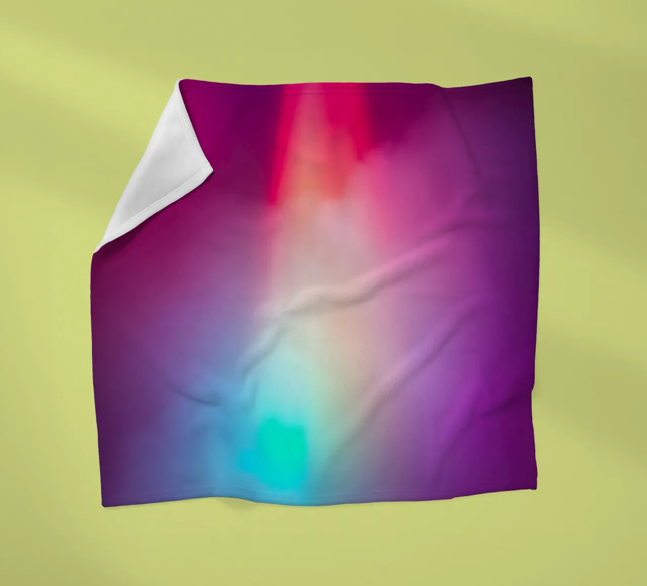 Vibrant abstract light display with colorful gradients fleece blanket by DesignDoodle