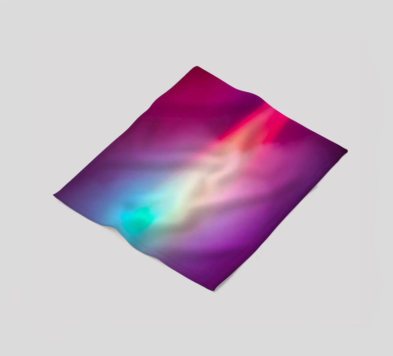 Vibrant abstract light display with colorful gradients fleece blanket by DesignDoodle