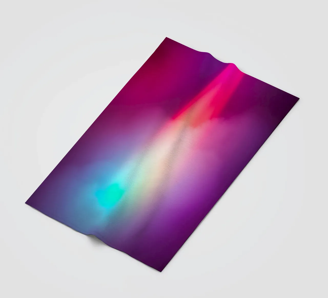 Vibrant abstract light display with colorful gradients fleece blanket by DesignDoodle