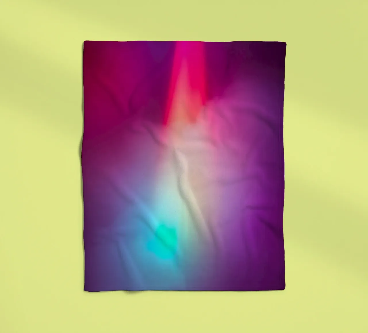 Vibrant abstract light display with colorful gradients fleece blanket by DesignDoodle