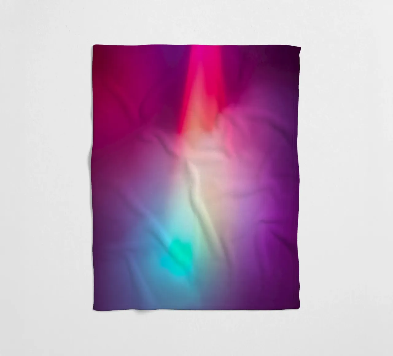 Vibrant abstract light display with colorful gradients fleece blanket by DesignDoodle