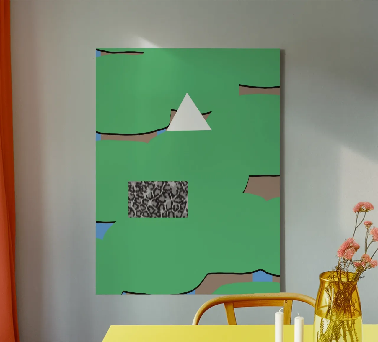 Item on the tree canvas with Floater frame by Little Dean