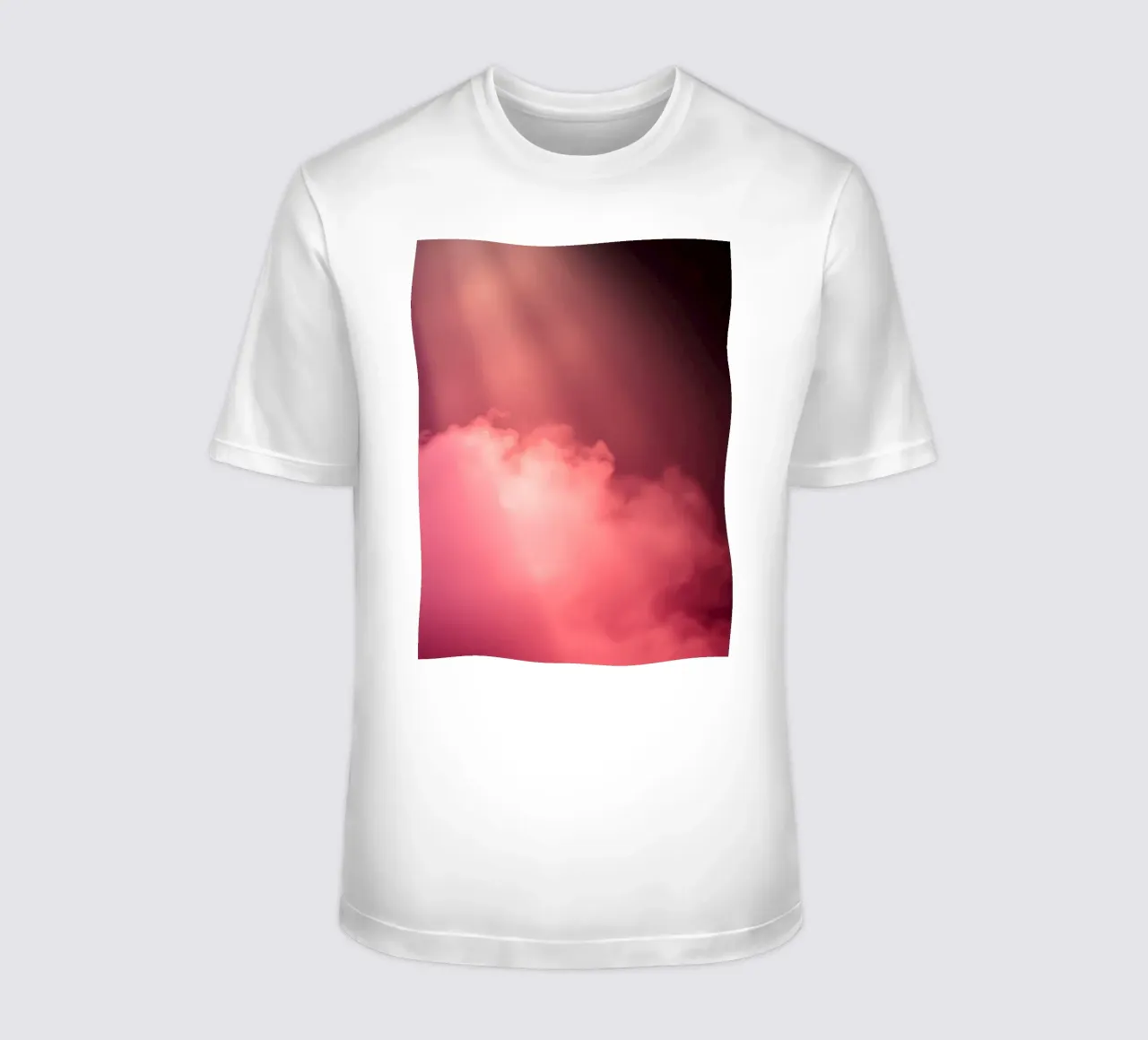 Sfondo astratto rosa tenue con fasci di luce colorati t-shirt da DesignDoodle