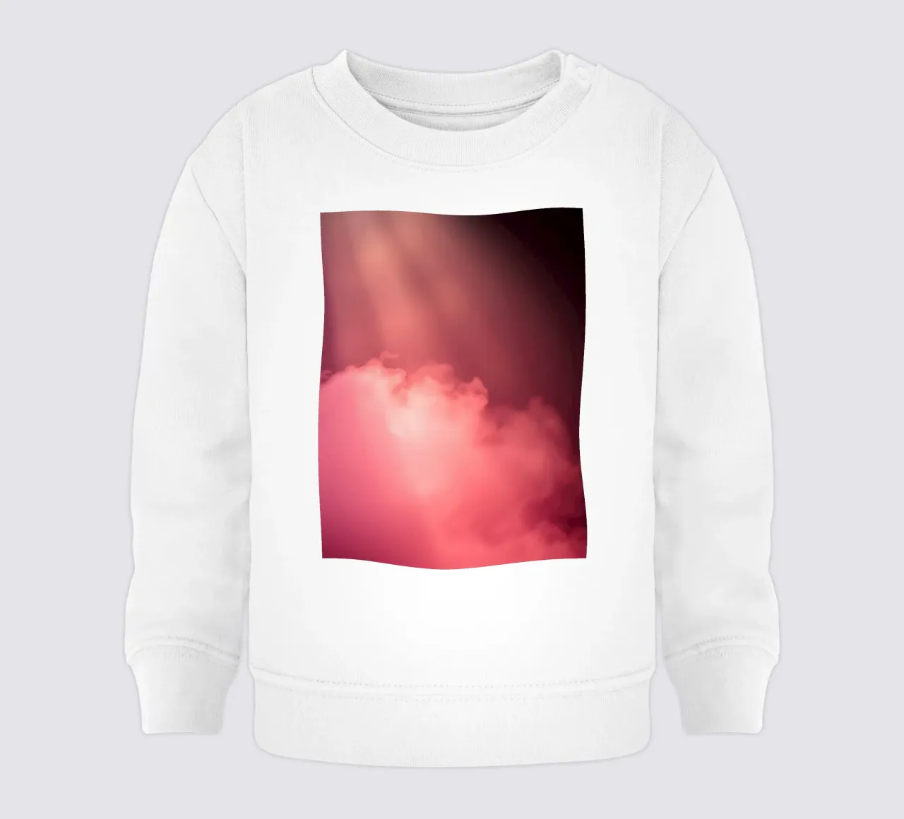 Sfondo astratto rosa tenue con fasci di luce colorati felpa neonato da DesignDoodle