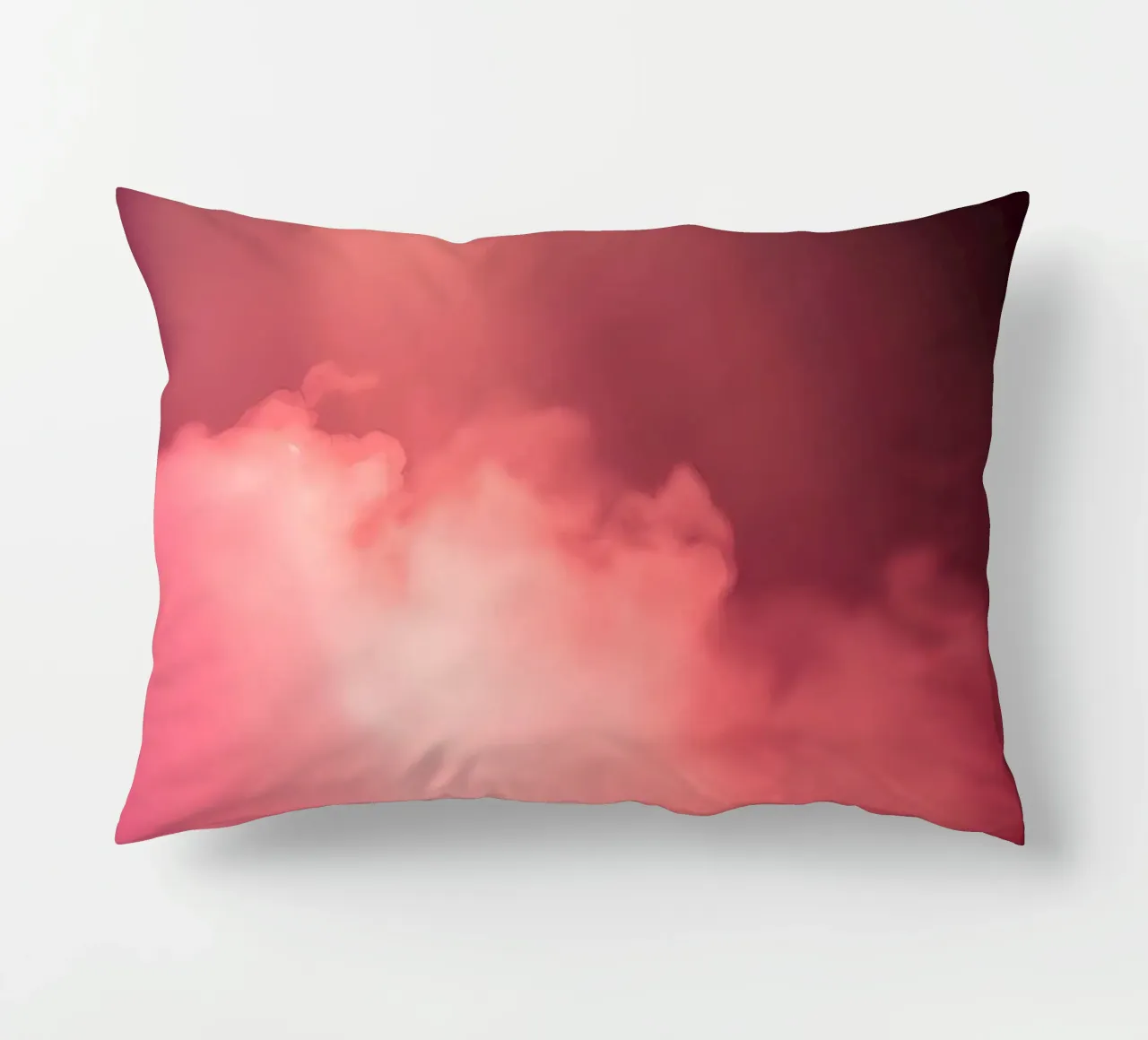 Sfondo astratto rosa tenue con fasci di luce colorati cuscino da DesignDoodle