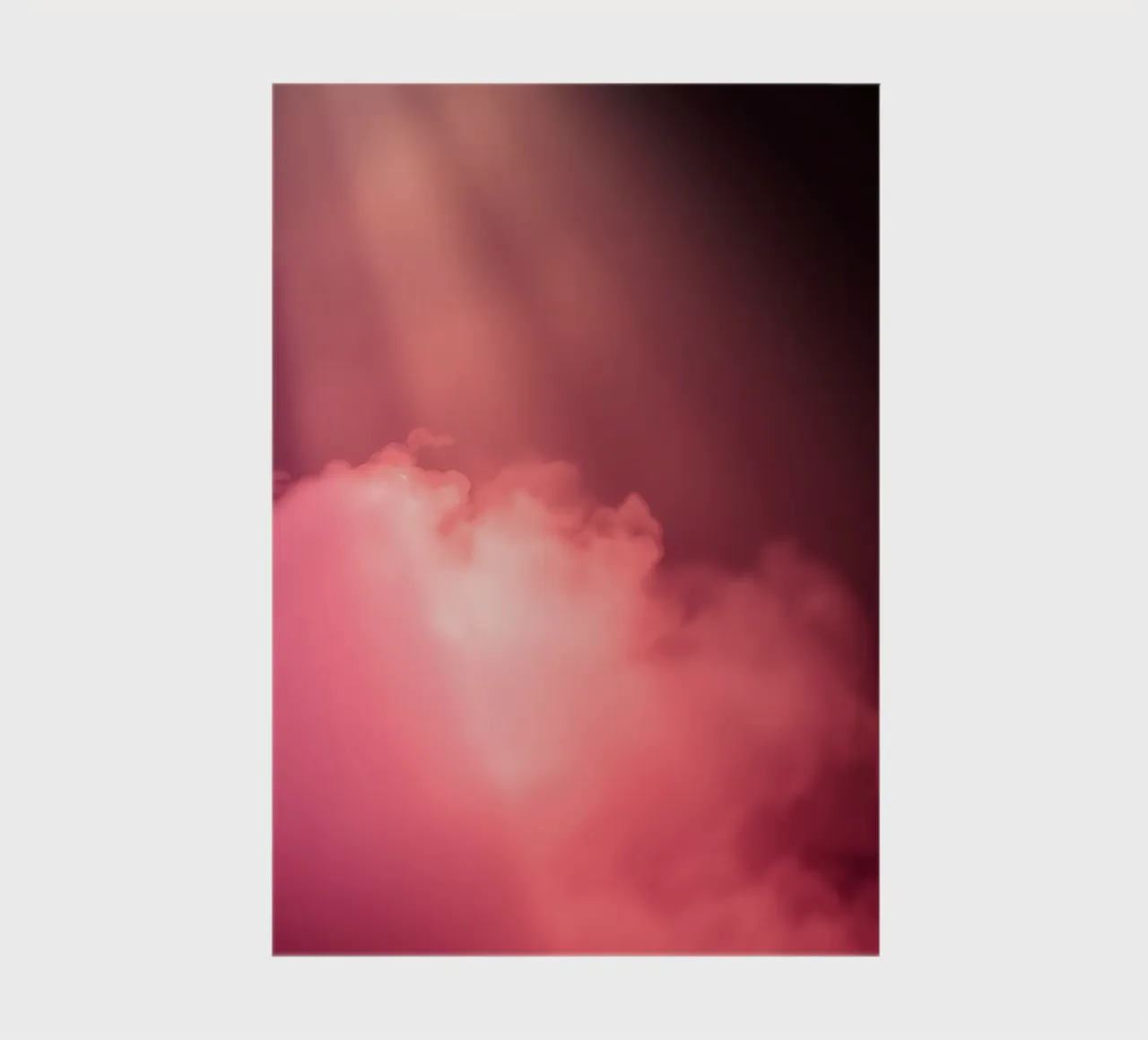 Soft pink abstract background featuring colored light beams notebook by DesignDoodle