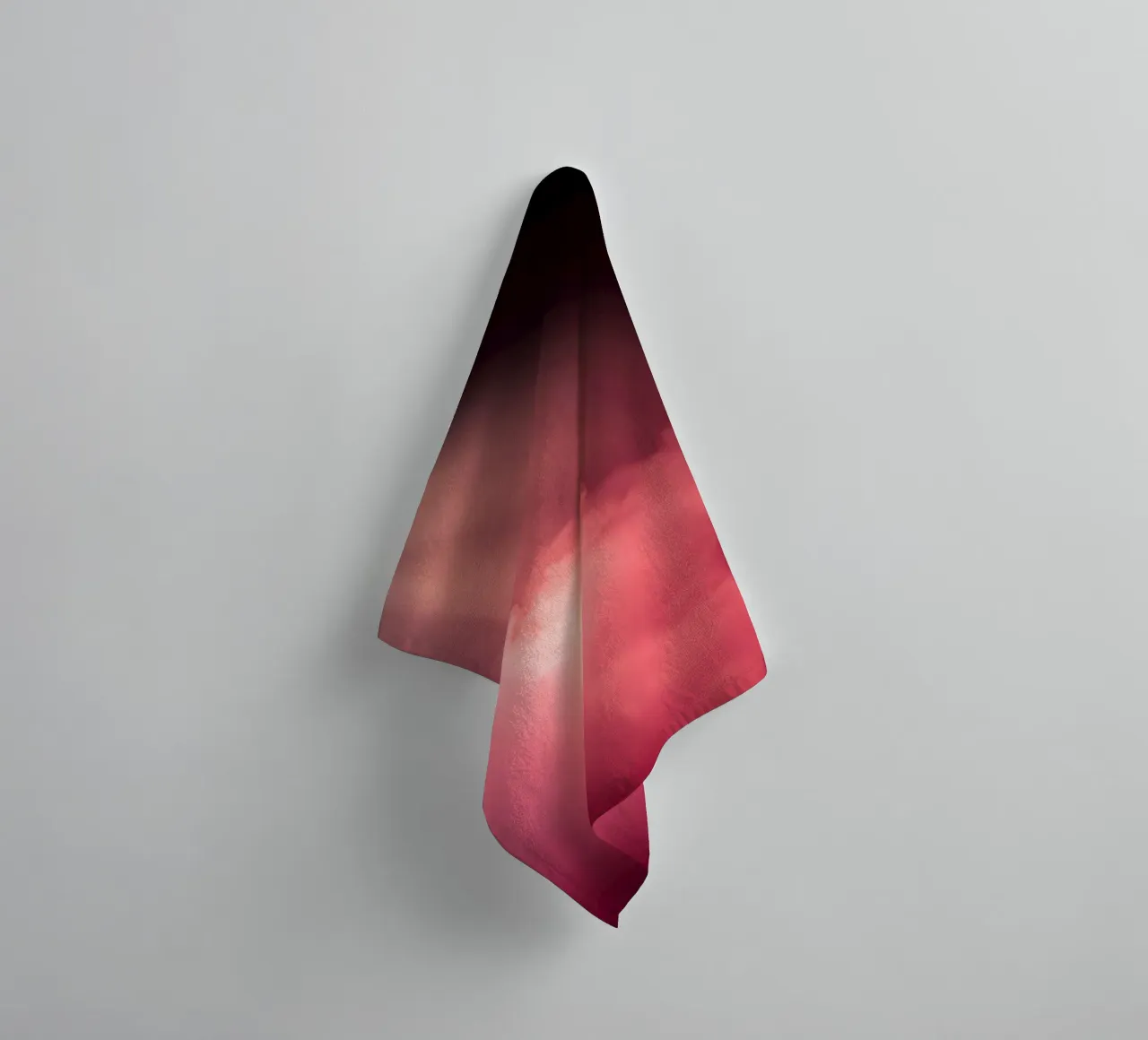 Sfondo astratto rosa tenue con fasci di luce colorati asciugamano da bagno da DesignDoodle