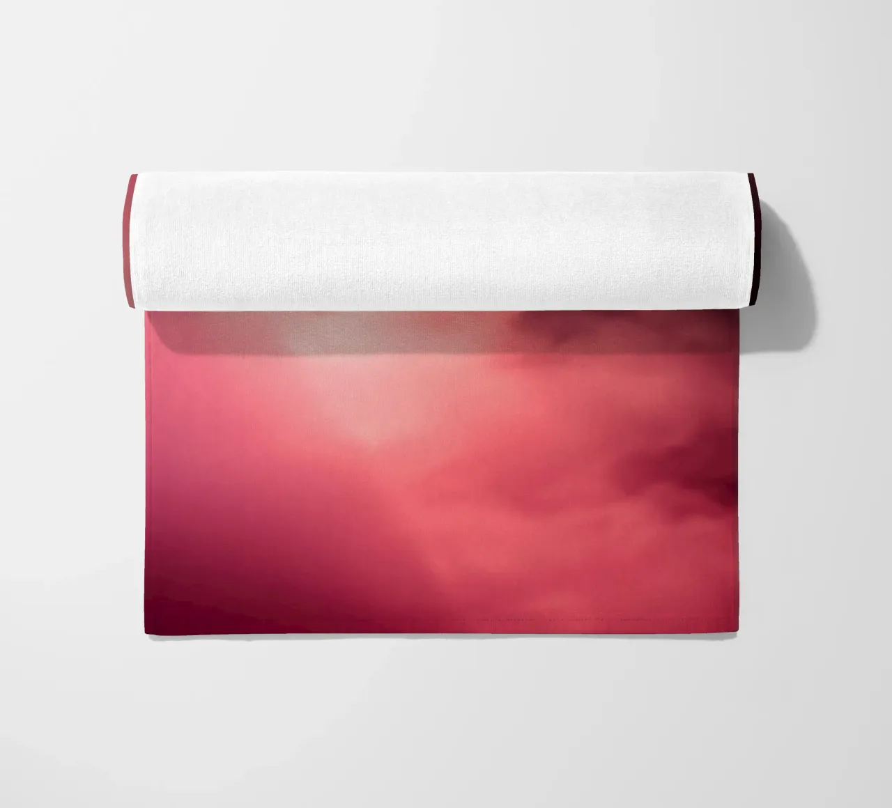 Sfondo astratto rosa tenue con fasci di luce colorati telo mare da DesignDoodle