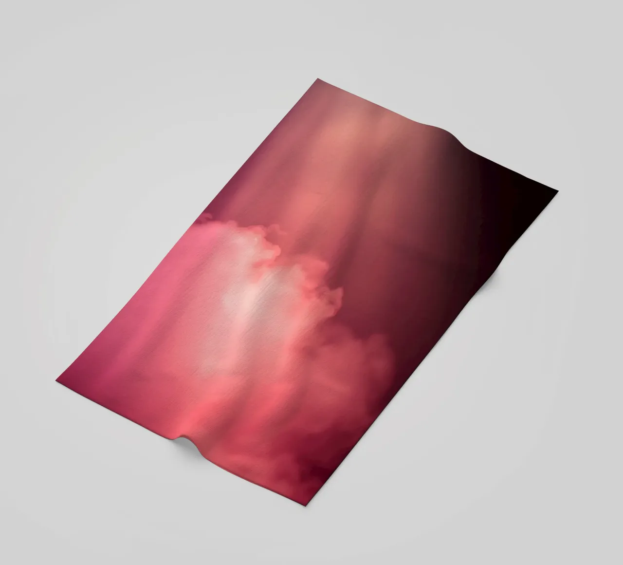 Sfondo astratto rosa tenue con fasci di luce colorati telo mare da DesignDoodle