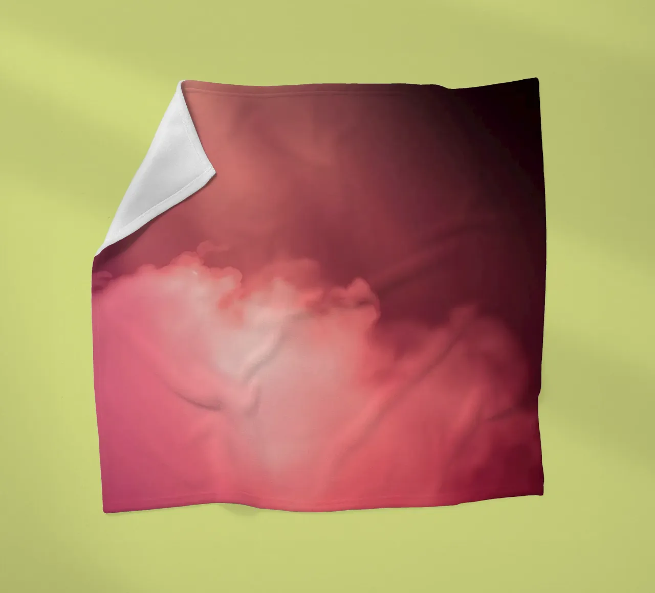 Sfondo astratto rosa tenue con fasci di luce colorati coperta in pile da DesignDoodle