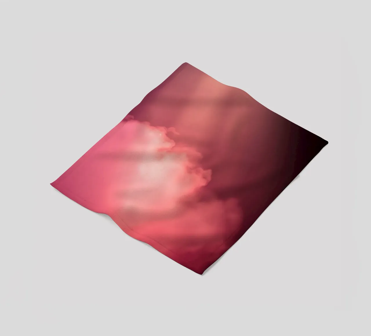 Sfondo astratto rosa tenue con fasci di luce colorati coperta in pile da DesignDoodle