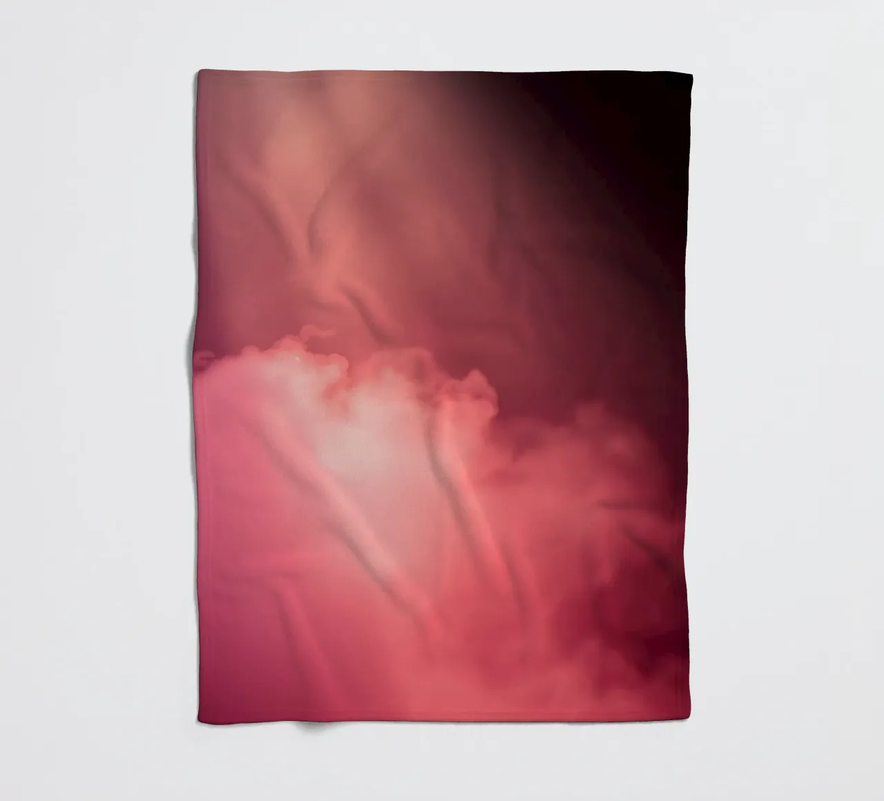 Sfondo astratto rosa tenue con fasci di luce colorati coperta in pile da DesignDoodle