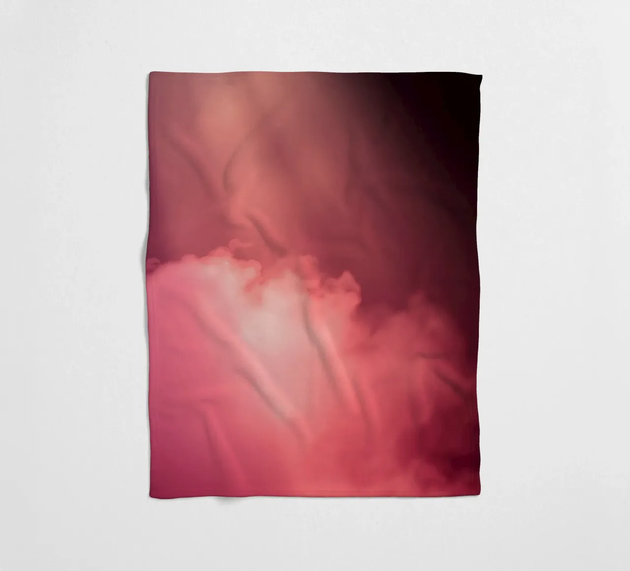 Sfondo astratto rosa tenue con fasci di luce colorati coperta in pile da DesignDoodle
