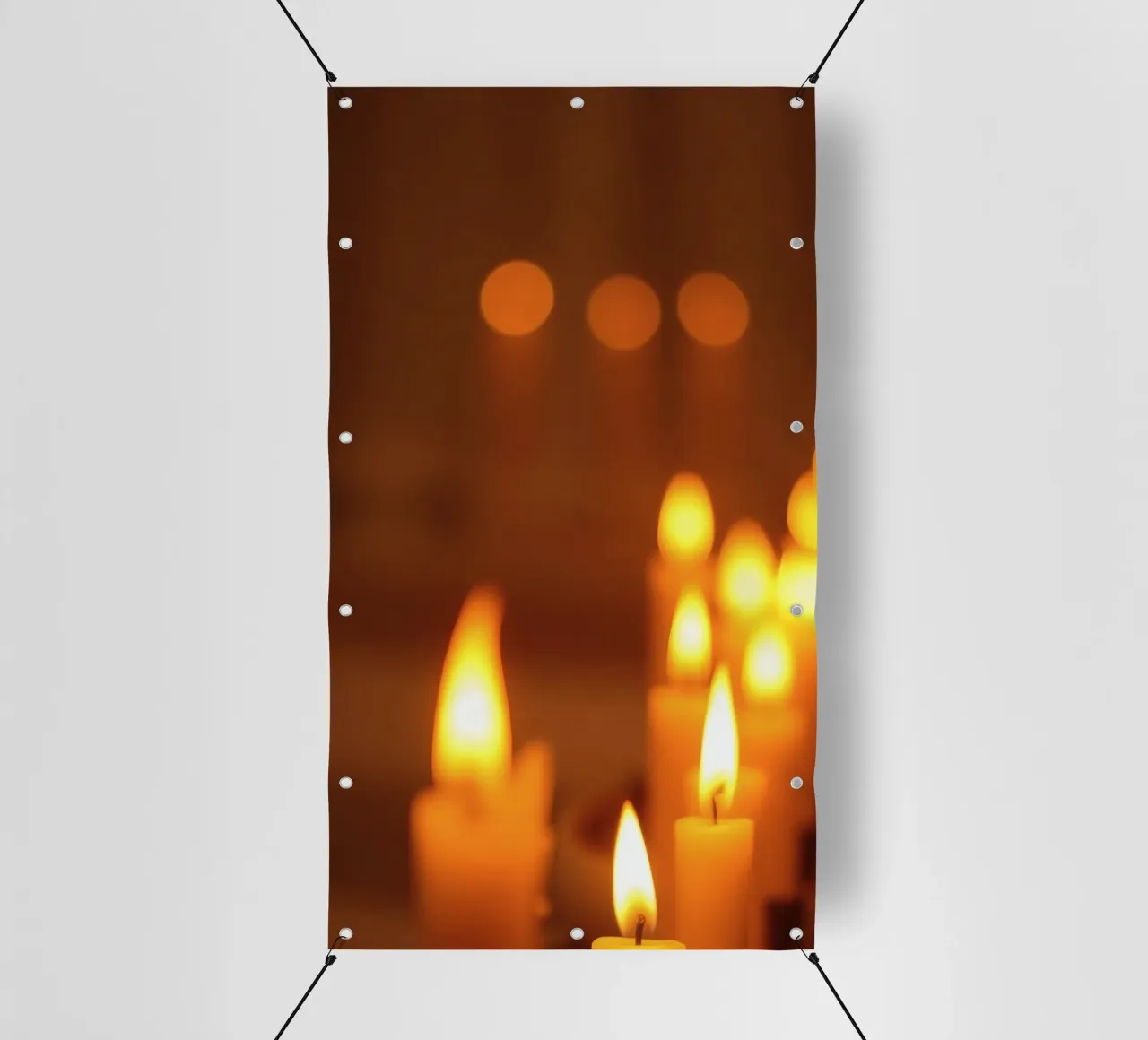 Soft glow of flickering candle flames calming atmospher pvc cover by DesignDoodle