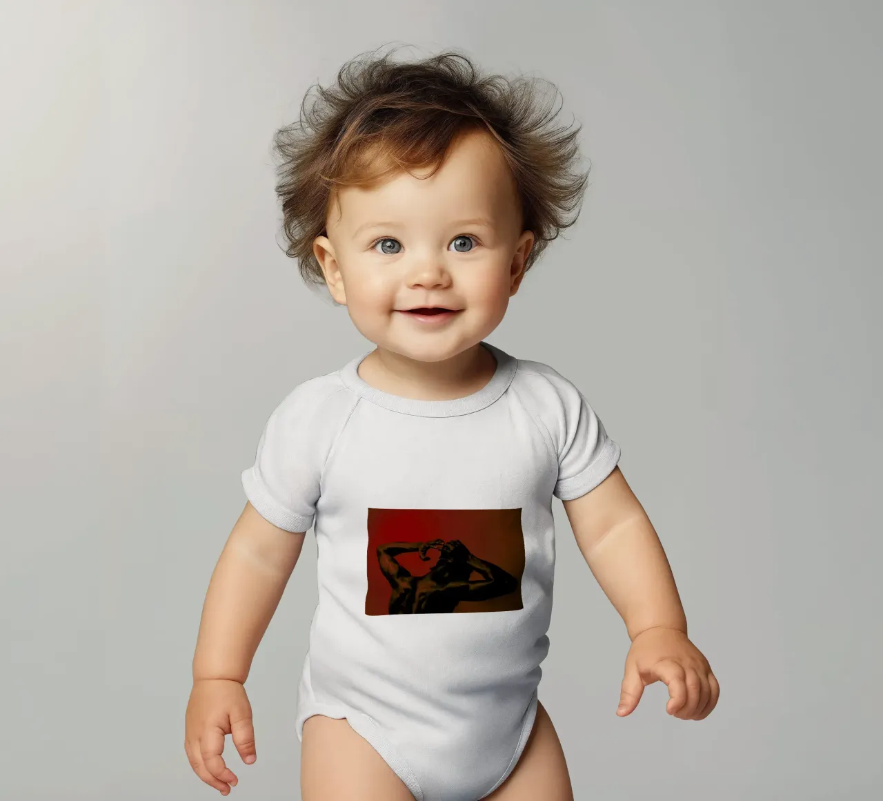 Pulling And Pushing @brandonthomasbrown short-sleeve baby romper by EyeEm Mobile GmbH