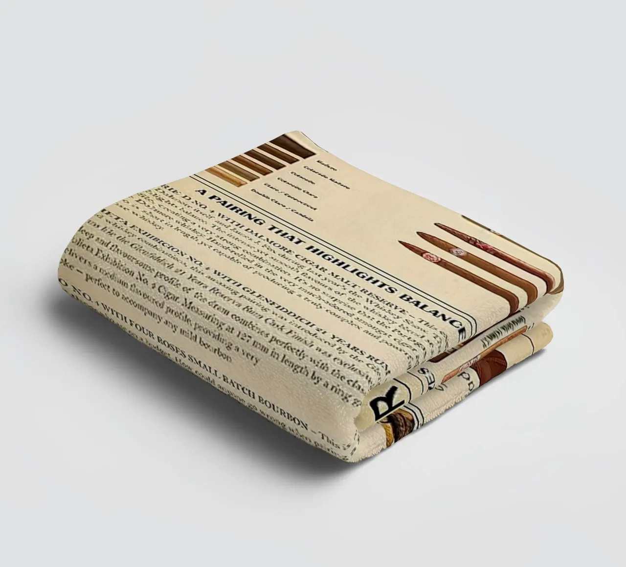 L'affiche du guide de référence ultime du cigare serviette de bain de Maritiknowled