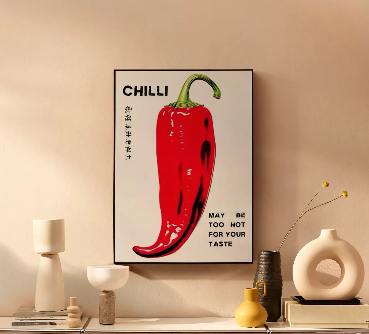 Chili acrylic glass by Piere art Shops