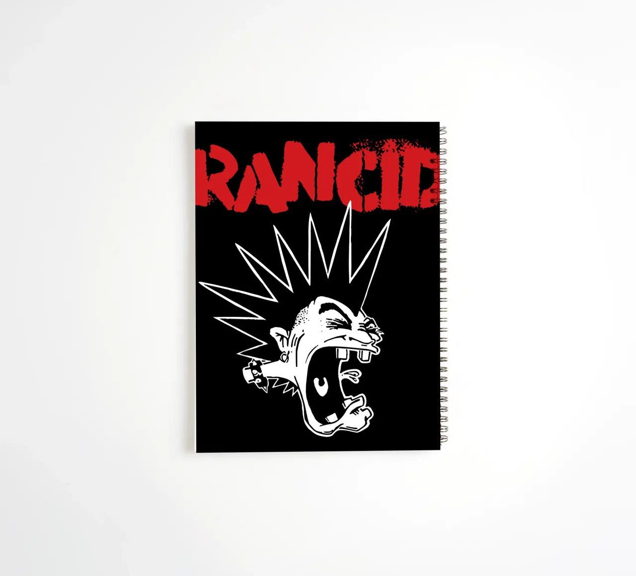 Screaming Mohawk Youth spiral notebook by Jason Lavelle