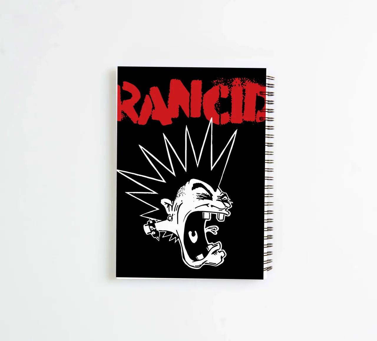 Screaming Mohawk Youth spiral notebook by Jason Lavelle
