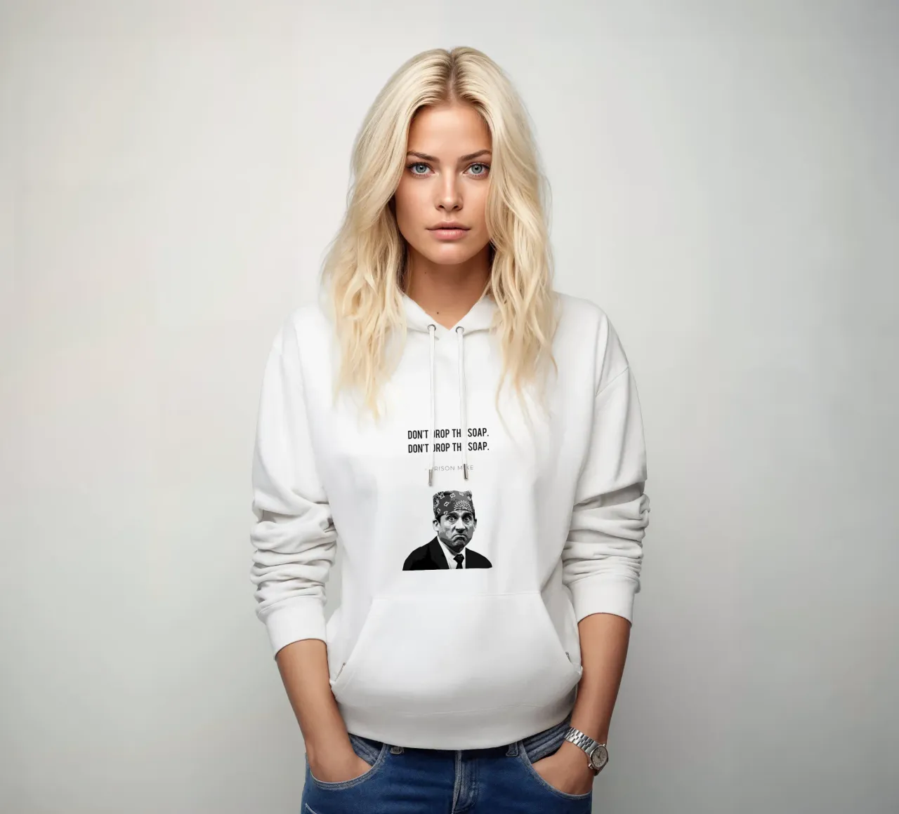 Prison Mike/Don’t Drop the Soap felpa con cappuccio da Attaboy Dsgn