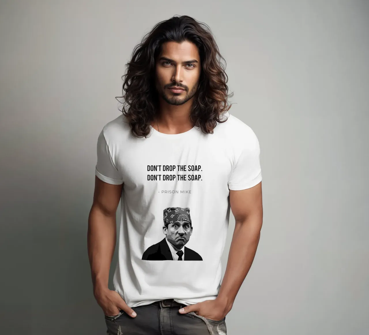 Prison Mike/Don’t Drop the Soap t-shirt da Attaboy Dsgn