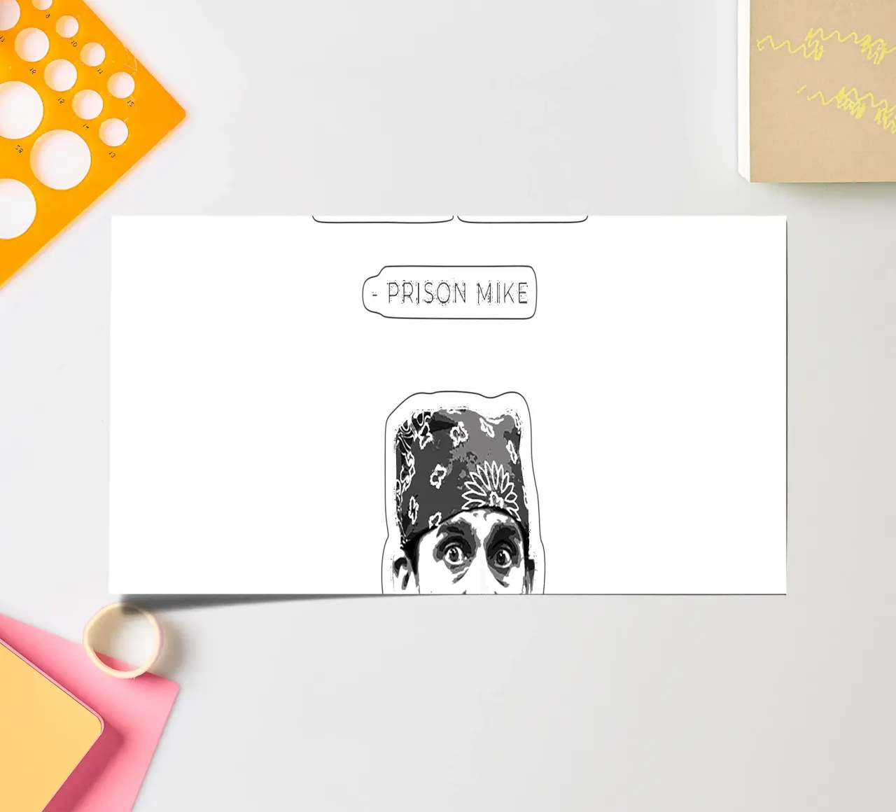 Prison Mike/Don’t Drop the Soap foglio adesivo da Attaboy Dsgn