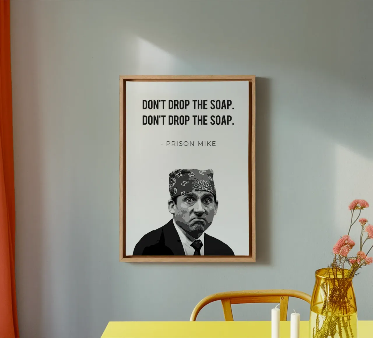 Prison Mike/Don’t Drop the Soap tela da Attaboy Dsgn