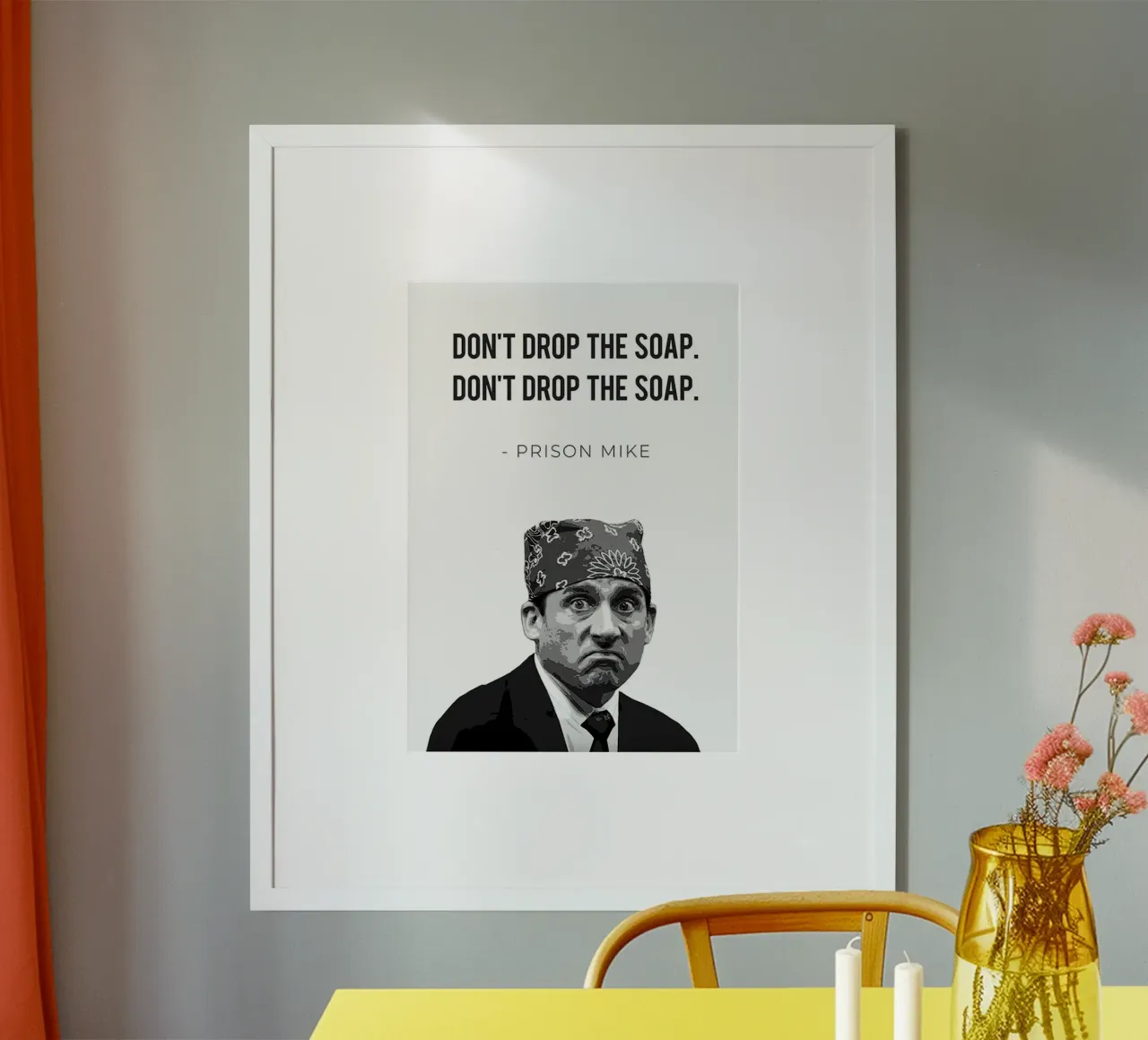 Prison Mike/Don’t Drop the Soap carta hahnemühle da Attaboy Dsgn