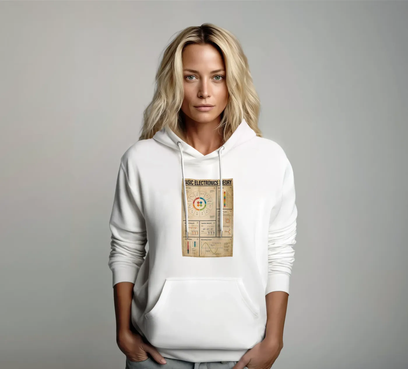 Basic Electronics Theory Poster hoodie by Maritiknowled