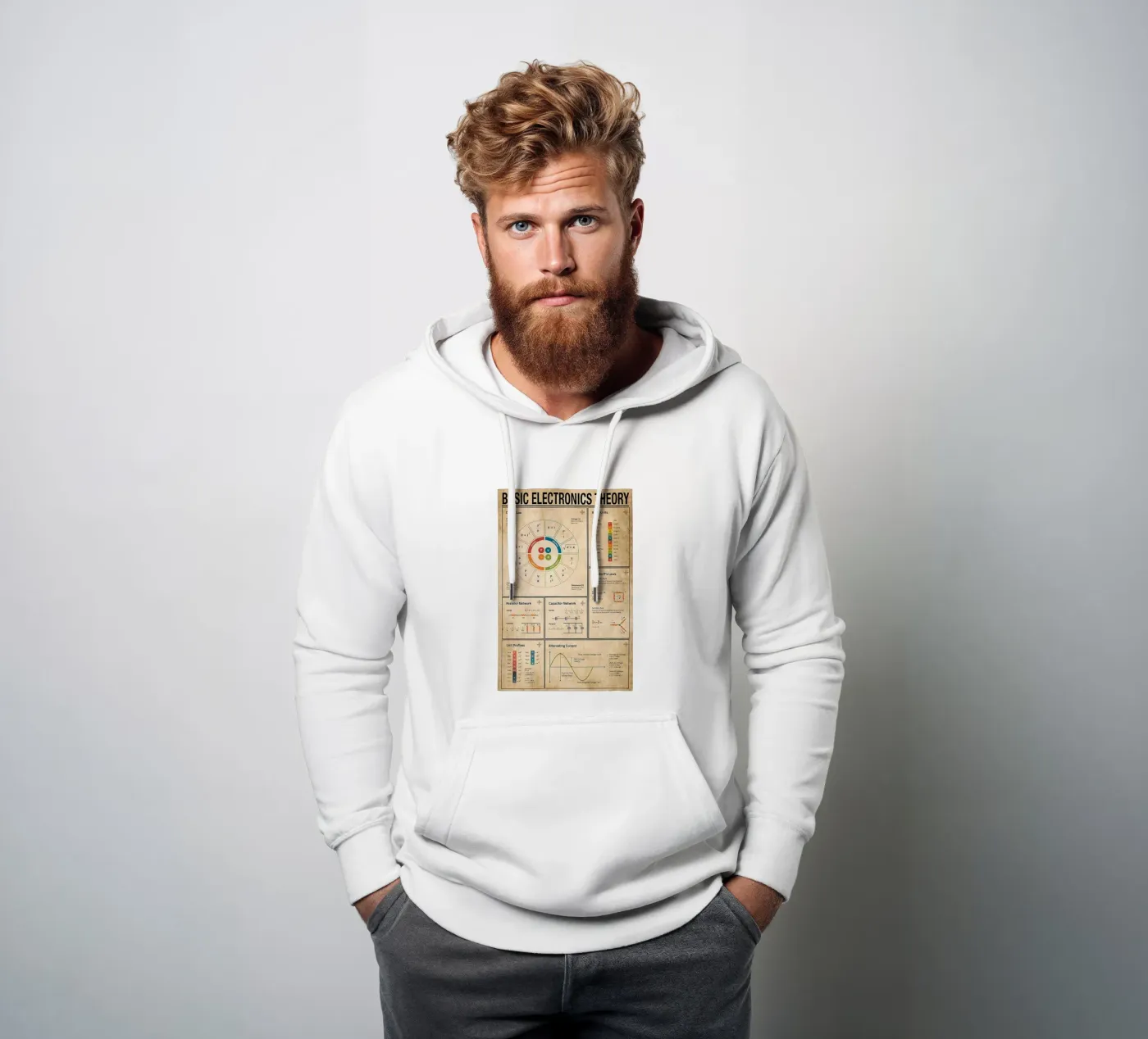 Basic Electronics Theory Poster hoodie by Maritiknowled