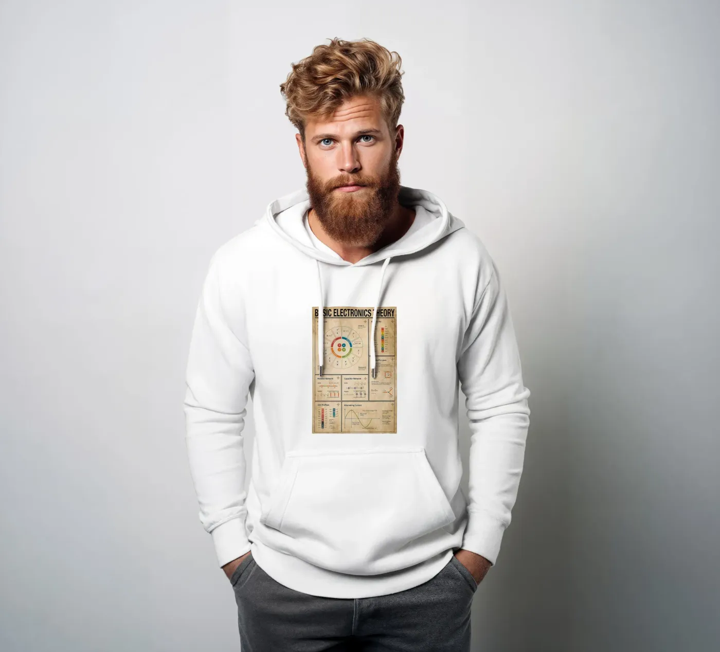 Basic Electronics Theory Poster hoodie by Maritiknowled