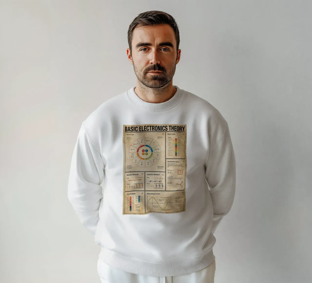 Basic Electronics Theory Poster felpa da Maritiknowled