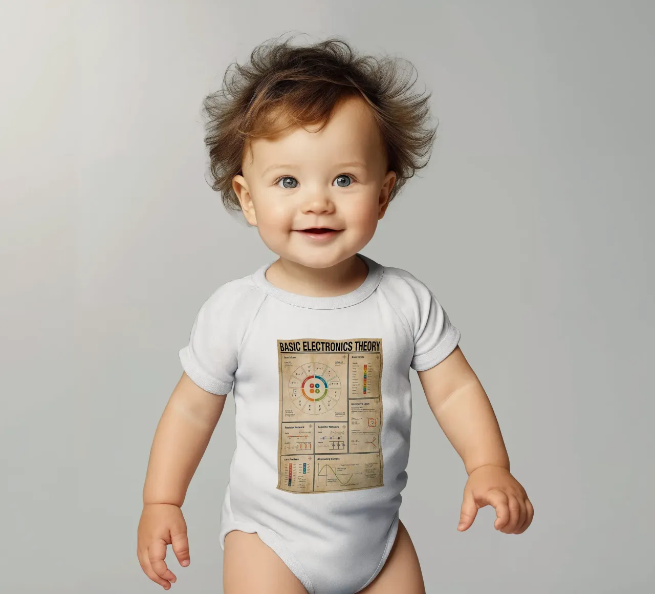 Basic Electronics Theory Poster body bébé de Maritiknowled