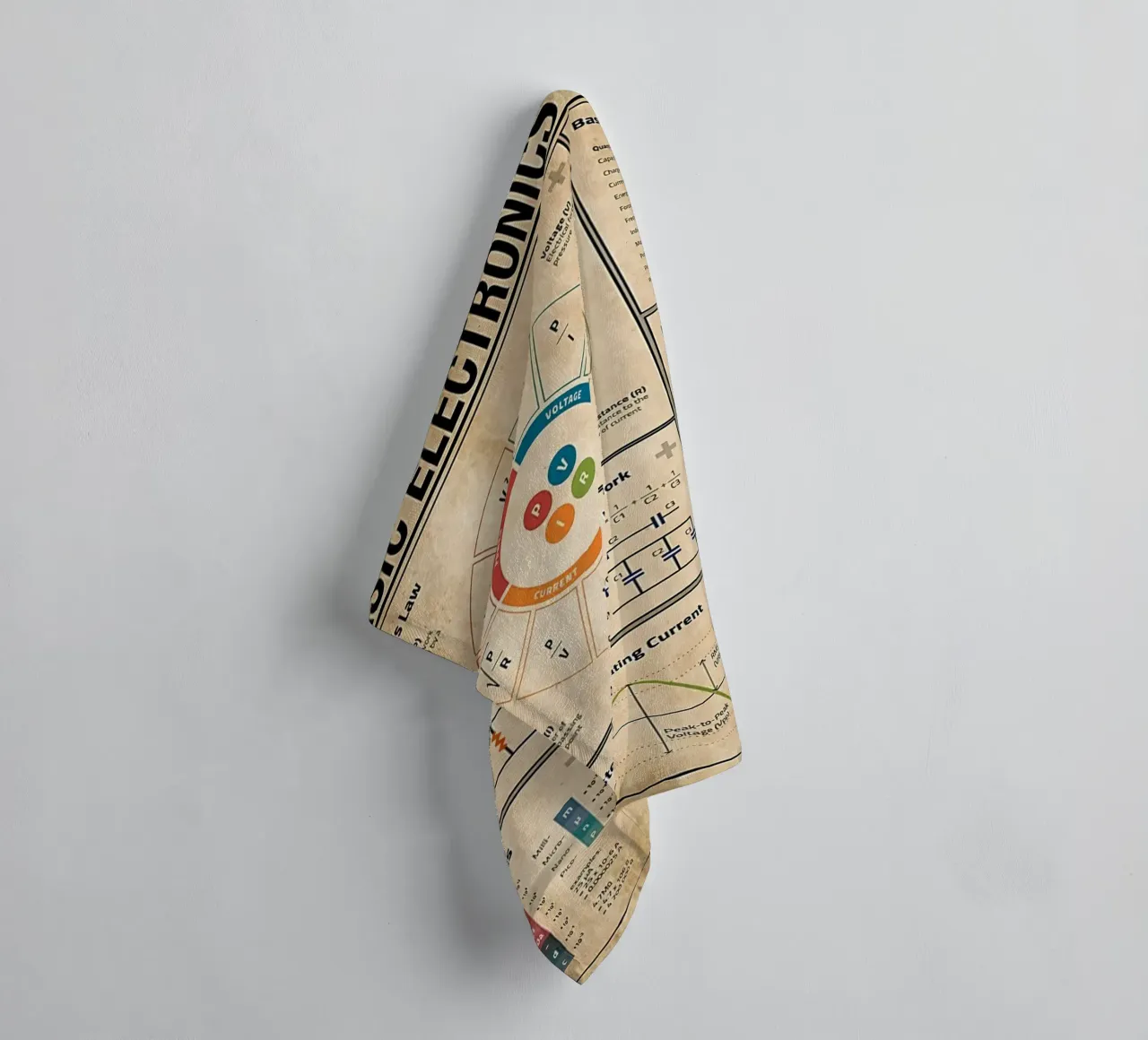 Basic Electronics Theory Poster towel by Maritiknowled