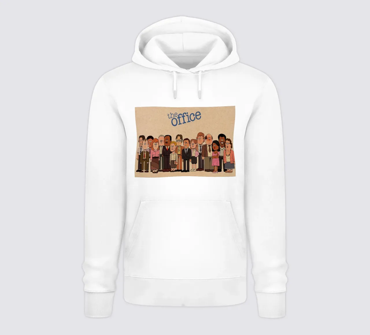 The Office – Cartoon Cast Lineup sudadera con capucha de Attaboy Dsgn