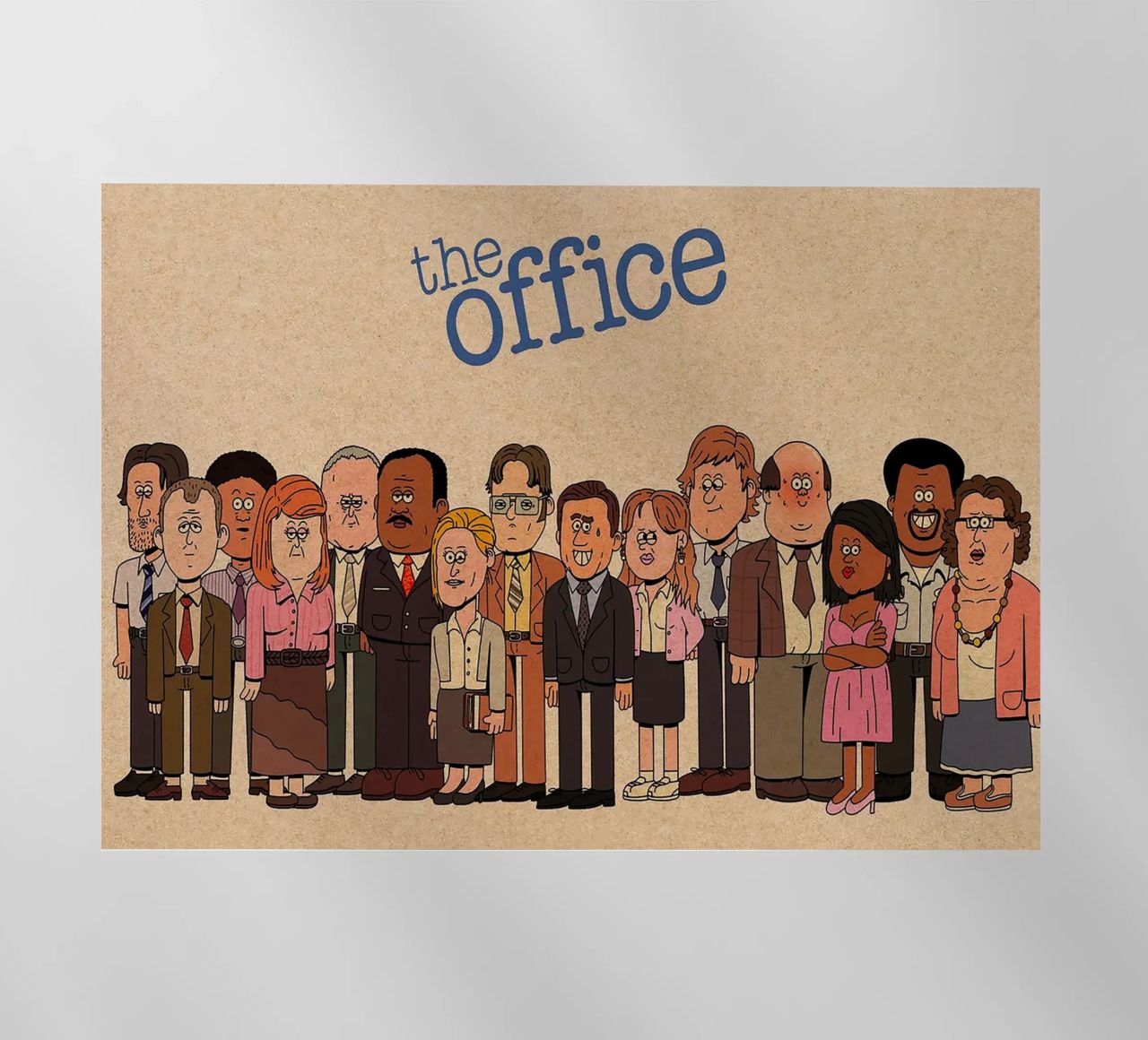 The Office – Cartoon Cast Lineup pellicola backlit da Attaboy Dsgn