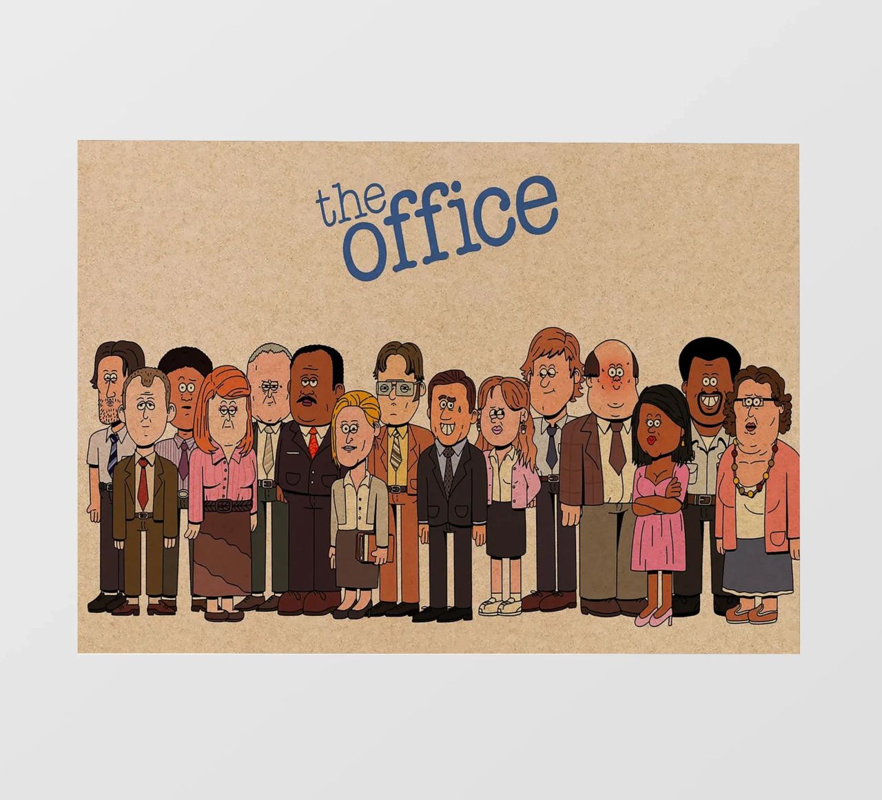 The Office – Cartoon Cast Lineup pellicola backlit da Attaboy Dsgn