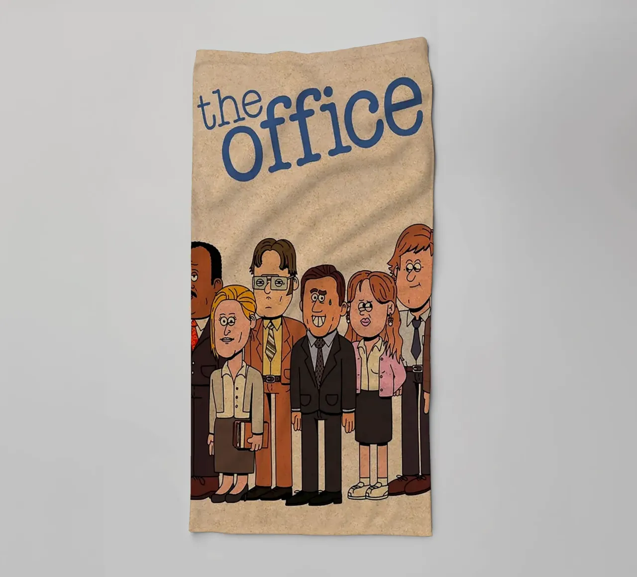 The Office – Cartoon Cast Lineup asciugamano da bagno da Attaboy Dsgn