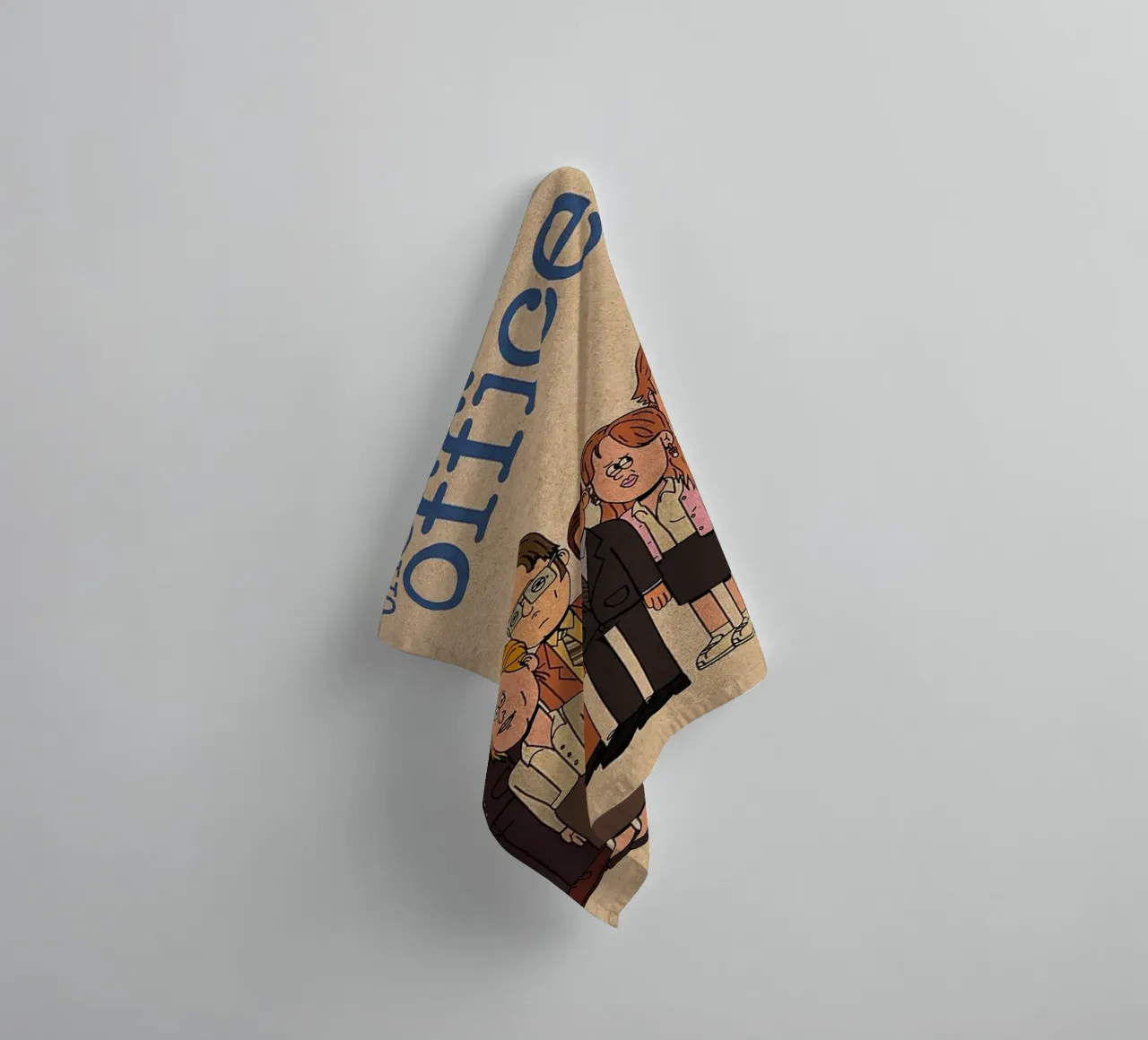 The Office – Cartoon Cast Lineup towel by Attaboy Dsgn