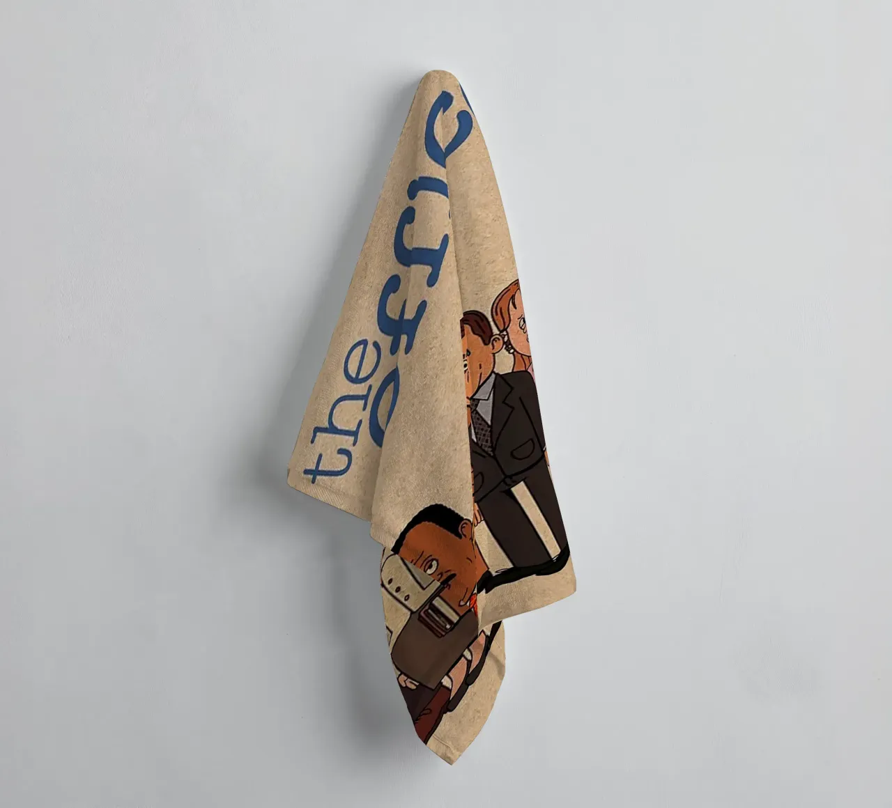 The Office – Cartoon Cast Lineup asciugamano da bagno da Attaboy Dsgn