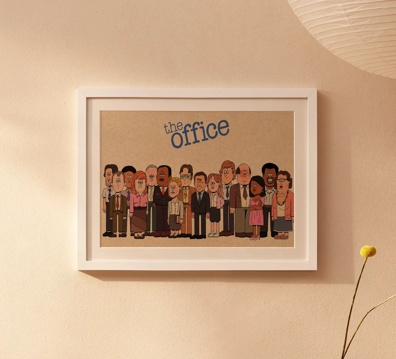 The Office – Cartoon Cast Lineup poster da Attaboy Dsgn