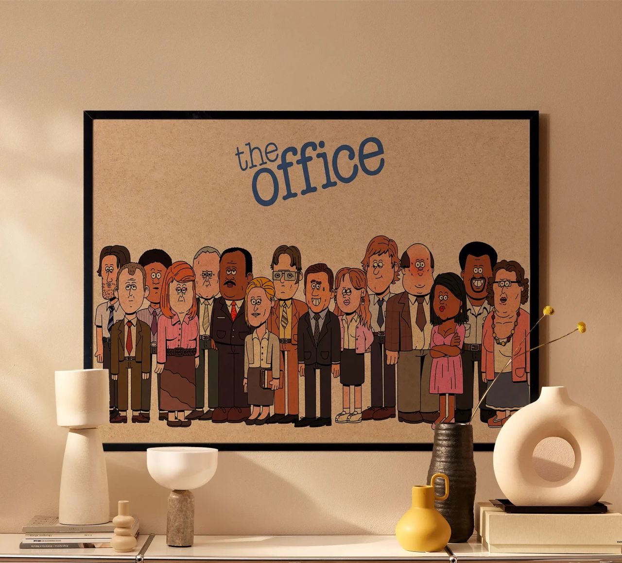 The Office – Cartoon Cast Lineup carta hahnemühle da Attaboy Dsgn