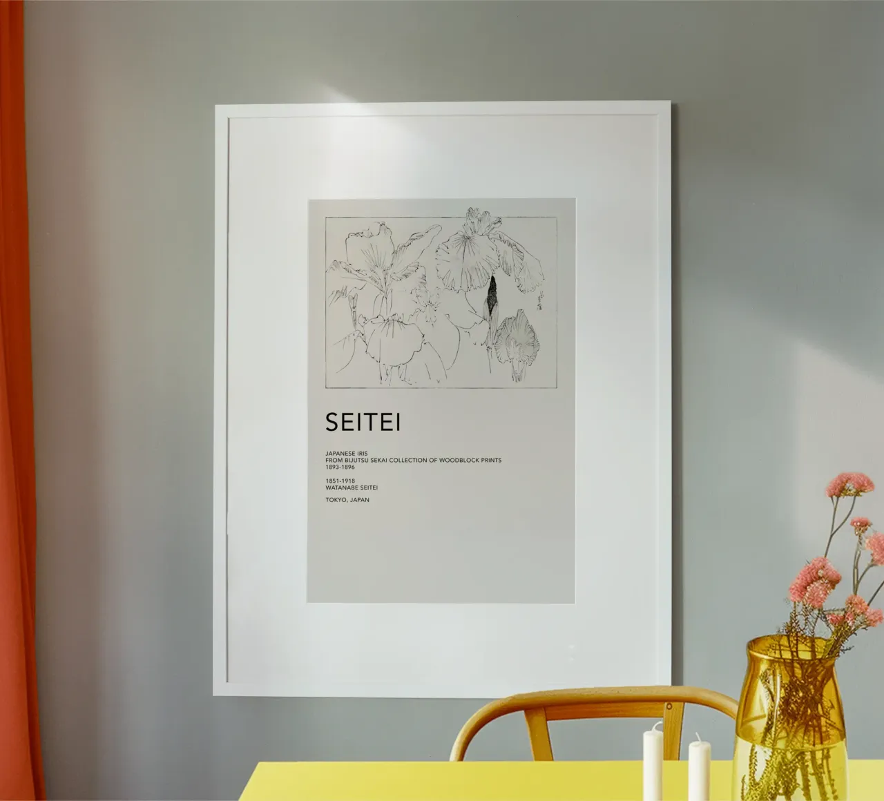 Seitei - Japanese Iris poster da Vintage by JUNIQE