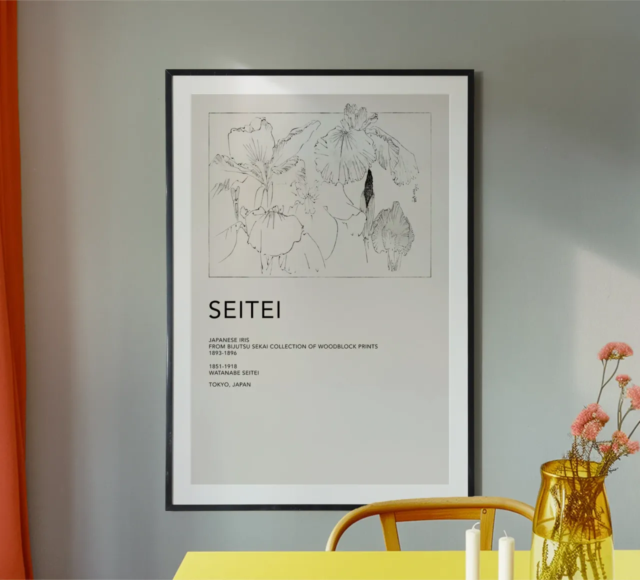 Seitei - Japanese Iris poster da Vintage by JUNIQE
